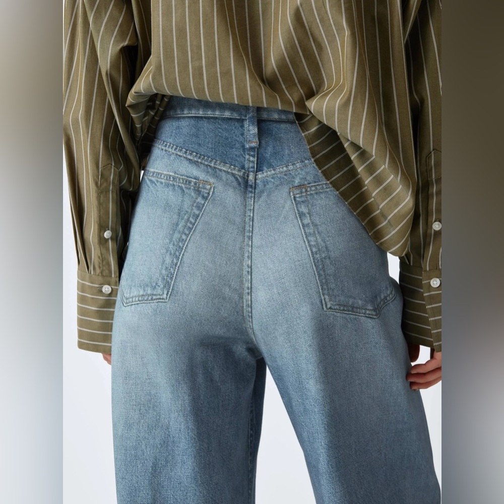 NWT Rag & Bone Miramar Raily High Rise Wide Leg Viral Sweatpant Jean Size 24 - Picture 3 of 16